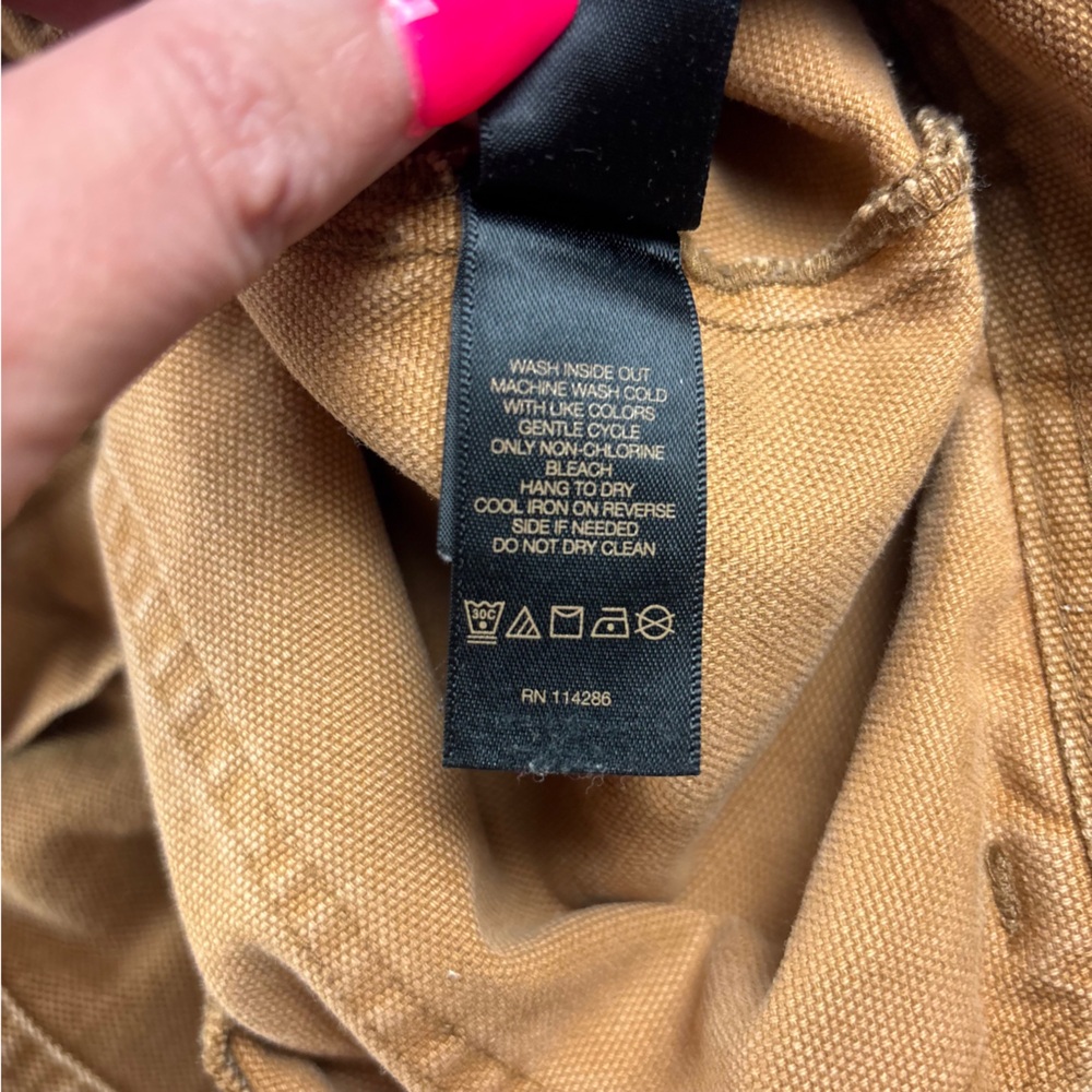 FRYE Women’s Camber Camel colored Canvas Wide Leg Pants size: 29 - Picture 12 of 13